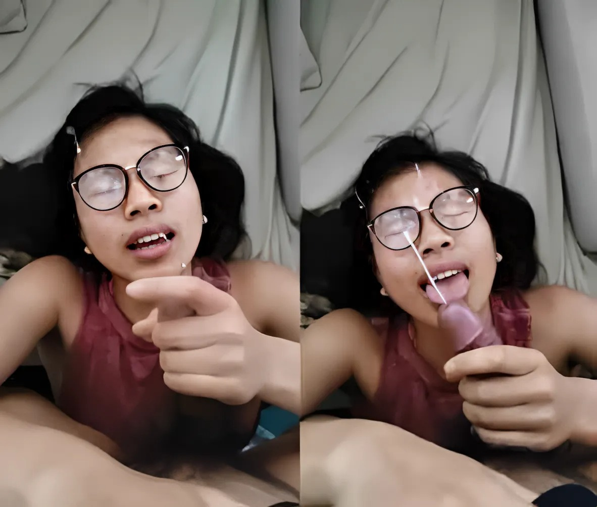 Em rau kính cận thích bắn tinh lên mặt